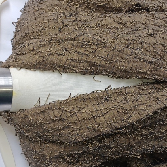 Vintage Car Pool Couture Green/kakhi Blazer with Strings, 23" PTP, 31" L - Picture 2 of 8